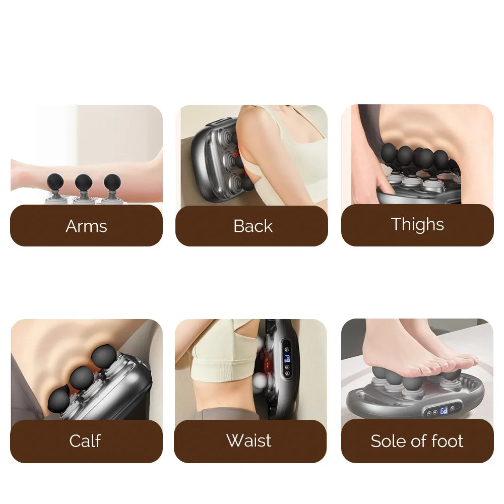 12-Head Fascia Massage Gun