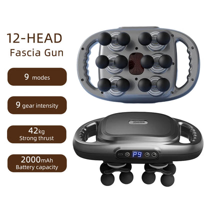 12-Head Fascia Massage Gun