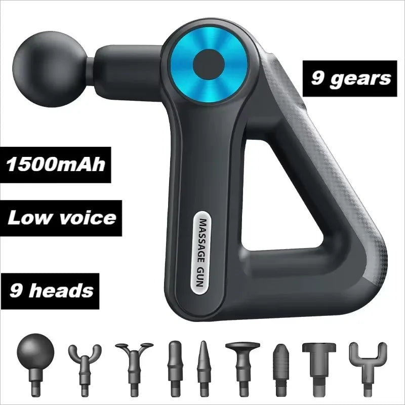 BXA 9-Head 9-Gear Triangle Massage Gun